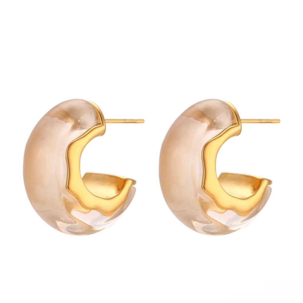 Anyishay boucles oreilles en or-Acier inoxydable Hypoallergénique anaes store-1