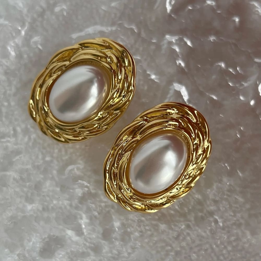 Ashanti boucles oreilles en or Acier inoxydable Hypoallergenique anaes store-1