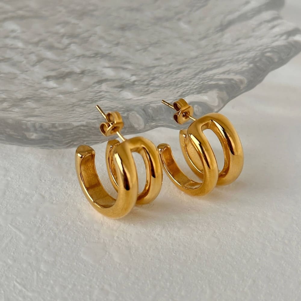 Alicia boucles d'oreilles Acier inoxydable Hypoallergénique anaes store 