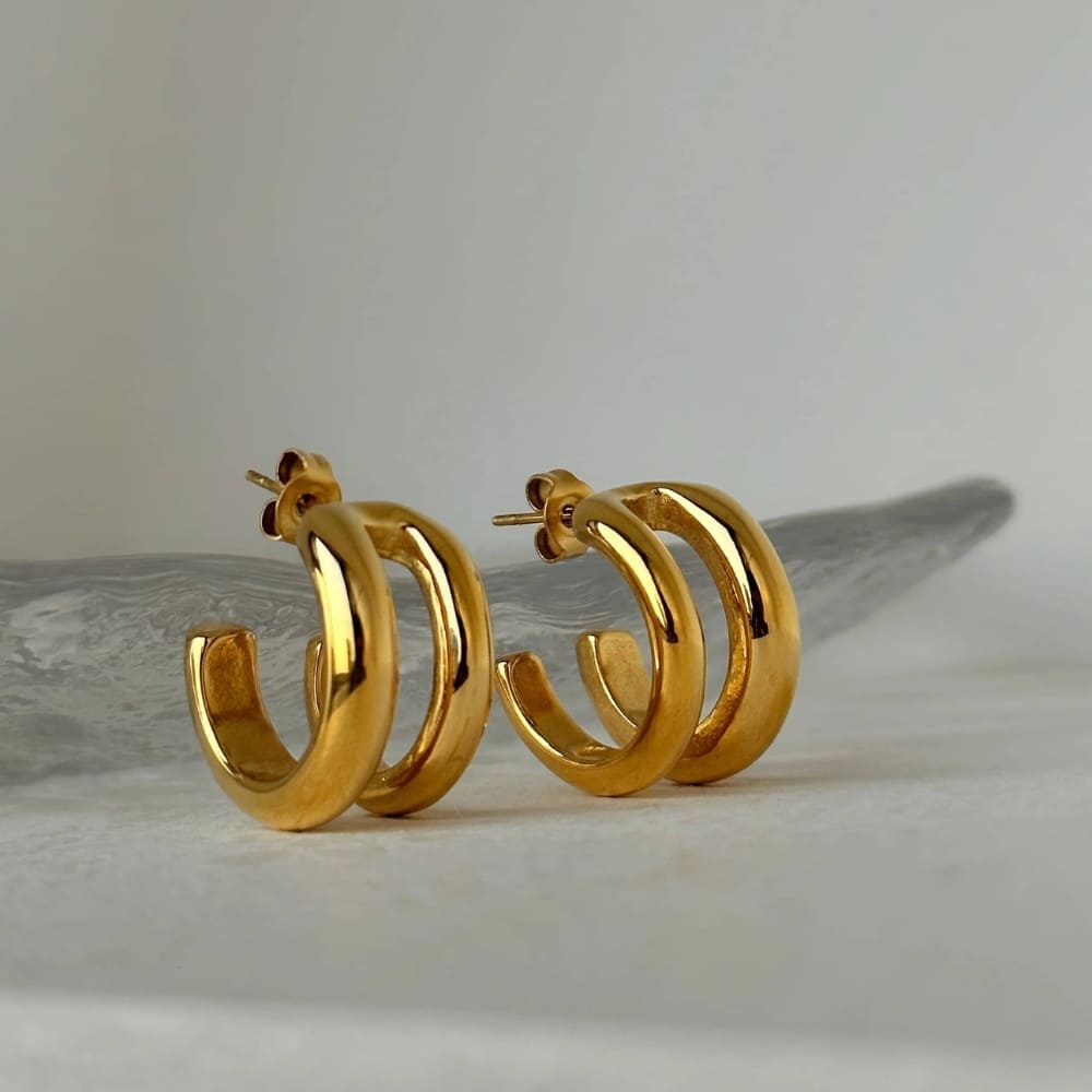 Alicia boucles d'oreilles Acier inoxydable Hypoallergénique anaes store 