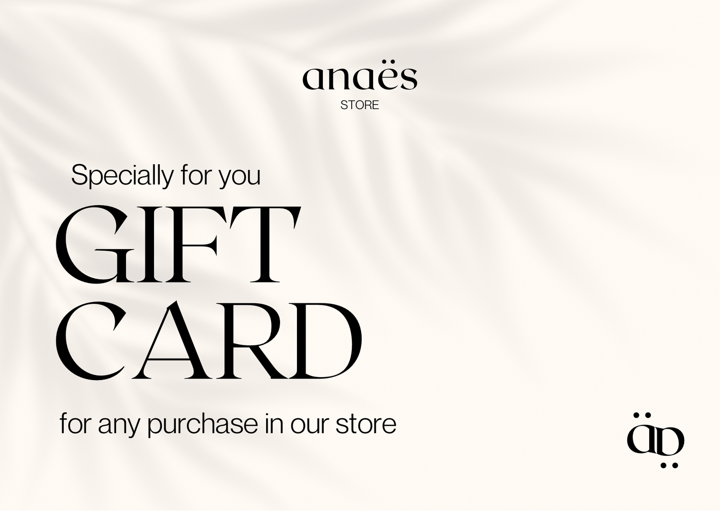 Gift Card Carte cadeau ANAES STORE