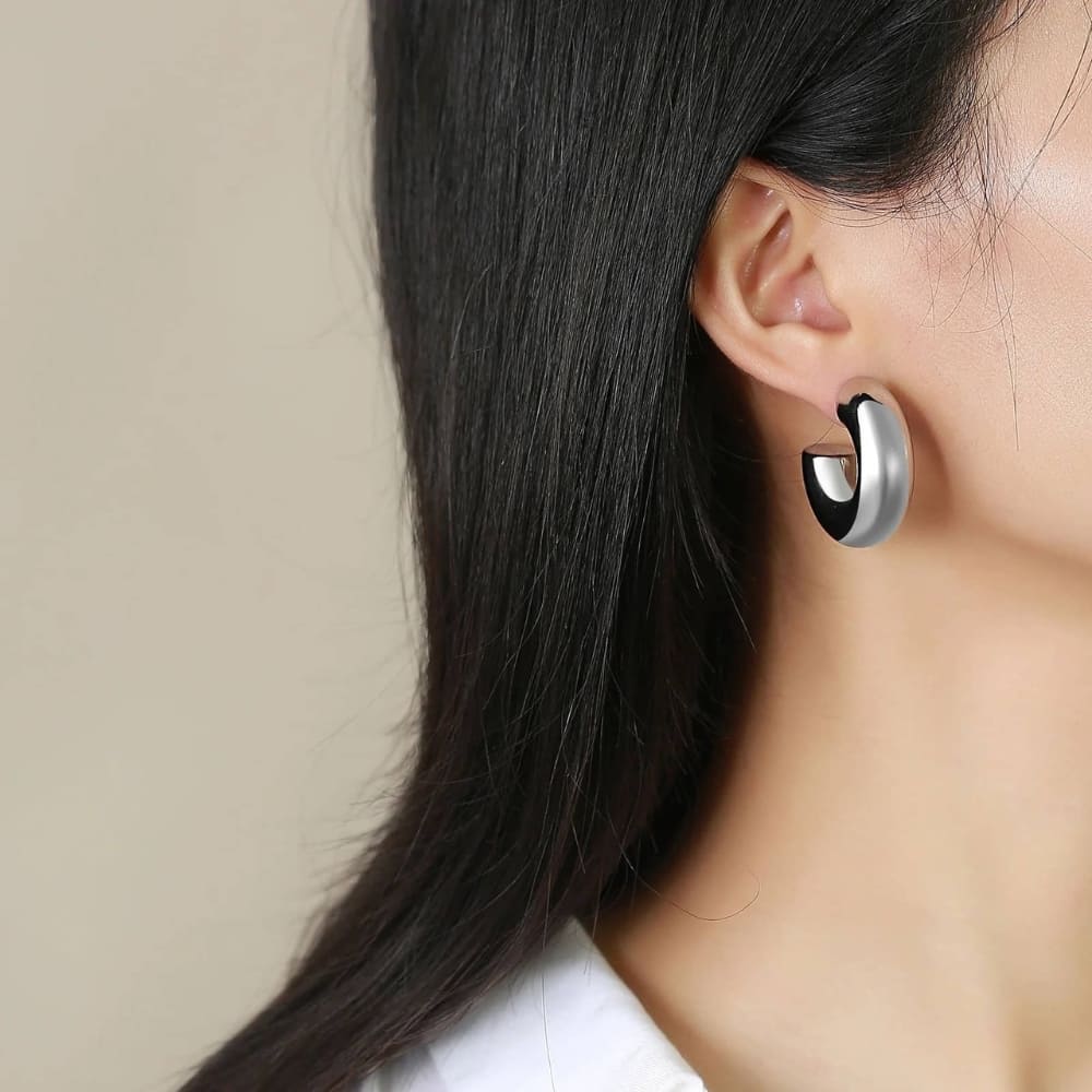 Mazebo boucles oreilles en or et argent Acier inoxydable Hypoallergenique anaes store-1