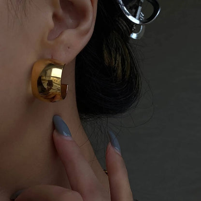 Melaho boucles oreilles en or Acier inoxydable Hypoallergenique anaes store-1